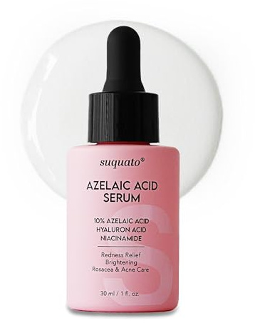 10% Azelaic Acid Serum with Niacinamide & Hyaluronic Acid – Rosacea Treatment For Face – Redness Relief, Blemish Relief, Brightening Skincare for Rosacea-Prone, Oily or Sensitive Skin, 30ml