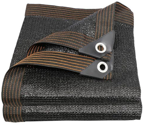 tow000ack Malla Sombra 90% UV Toldo Vela de Sombra,Red de Sombra con Ojales,PañO de Sombra Negra Polietileno,para Exterior Jardines,Invernaderos,Piscinas,Patio,Personalizado (300cm x 500cm)