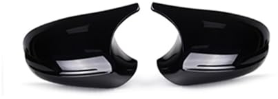Auto Spiegelkappen Für Facelift E90 E91 2005-2011 E92 E93 2006-2013 Für LCI Rückspiegel Kappe Flügel Seite Spiegel Abdeckung Rückspiegelkappe(C Black)