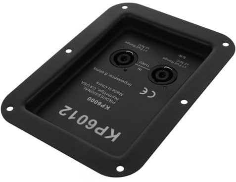 FRCOLOR Connettore Terminale Altoparlante in Metallo per Casse Acustiche Piastra Fissaggio Resistente Compatibile con Impianti Hifi Stereo Casa Morsettiera per Attacchi Audio per Subwoofer