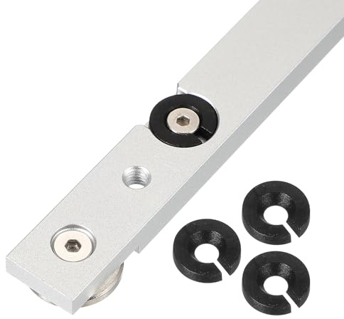 M METERXITY Carril T De Aluminio 11.8 Pulgadas/300mm. Plateado Corredera T