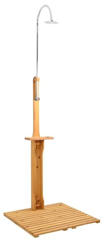 Tomostar Gartendusche, Pooldusche für den Außenbereich, aus Holz