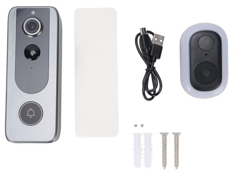 BAFOVY Smart Video Doorbell Camera, Wireless 1080P HD AI Motion Detection 2MP Real Time View 4000mAh Battery, with 2.4GHz WiFi, for Home Security