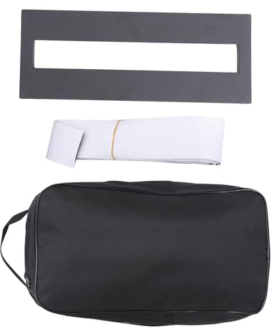 Effektpedalboard für E-gitarre 1 Satz Halterung mit Tasche, Schwarz | Aluminiumlegierung und Oxford Gewebe, Stabil und Ergonomisch, Leicht zu Montieren und Entfernen
