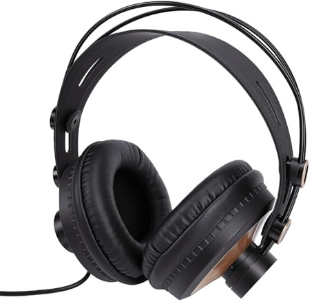 Luocute Cuffie da Gioco Cablate, Driver HiFi da 50 Mm Design a Camera Chiusa Cuffie Stereo HiFi da 3,5 Mm con Microfono Staccabile Cuscinetti Auricolari Morbidi, per PC Home Studio