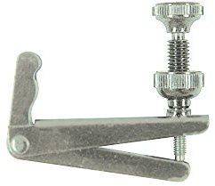 Wittner Cello-Saitenversteller, Doppelzinken auf Saitenhalter, Nickel