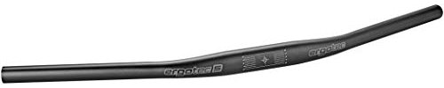 ERGOTEC handlebar Moon 31.8, GW625, GL200, GH0, 23° AL6061 T6, DB:1.7-2.5-1.7 black sand.