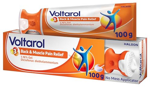 Voltarol Back & Muscle Pain Relief 1.16% Gel with No Mess Applicator, for Joint Pain Relief, suitable for Knee Pain & Neck Pain, 100g