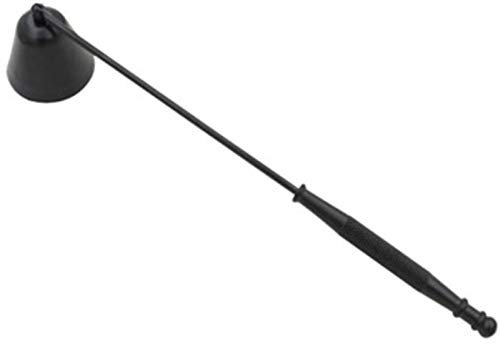 Xinlie Kerzenlöscher aus Edelstahl Edelstahl-Kerzenlöscher Kerzenlöscher mit Griff Kerzenwerkzeug Für Kerzen Docht Löscher Dochtlöscher aus Qualität Edelstahl Gefertigt Candle Extinguisher (Schwarz)