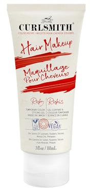 Curlsmith - Hair Makeup - Vegane temporäre Haarfarbe und Styling-Gel (Rubinrot)