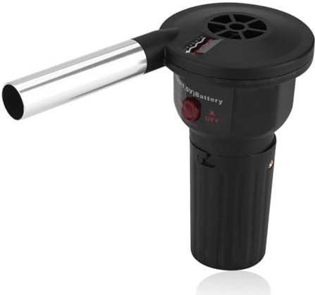 HERCHR Soplador con pilas, ventilador portátil para barbacoa, arranque de carbón, herramientas para barbacoa al aire libre para el hogar
