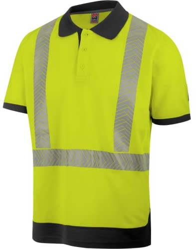 WÜRTH MODYF Warnschutz Poloshirt Fluo EN 20471 gelb anthrazit - Größe L