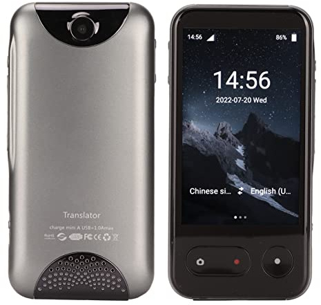 Language Translator Device, Portable Two Way Instant Voice Interpreter 138 Languages in Real Time, with Bluetooth, 4.0 Touch Screen, Support Voice and Photo, Online or Offline