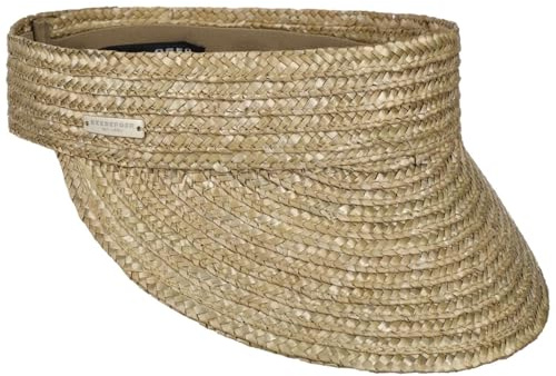 Seeberger Mia Sun Visor Damer/Barn - bländskydd skärmkeps solvisir med skärm, Kardborreband Sommar Vår-sommar - One Size ljus olivgrön