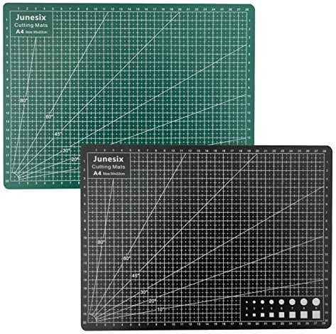 Schneidematte A4,2 pcs Cutting Board Unterlage Schreibtisch Selbstheilende Schneidunterlage Bastelunterlage Schnittfest Self Healing Sewing Mat Bastelmatte Schreibtischunterlage