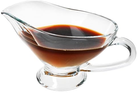 MamboCat Saucière Gourmet en verre I 310 ml I Transparent I Verseuse de service I Design intemporel I Bol à sauce I Bol à sauce I Accessoires de cuisine