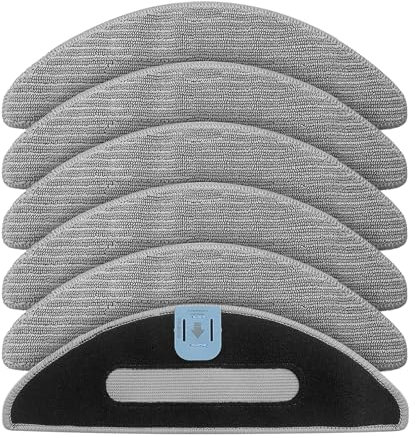 Jegehoyo 6 Pcs Replacement Mop Pads for IRobot Roomba Combo i8/i8+/i5/i5+/j5/j5+ Robot Vacuum Cleaner, Washable Reusable Mopping Pad Replacement Accessories