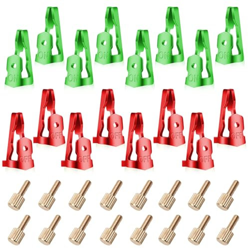 Minuteur de piscine avec clips marche/arrêt/interrupteur horaire de rechange pour Intermatic 156T1978A T100 Series Minuteurs faciles à installer (8 marche/8 off/16 vis)