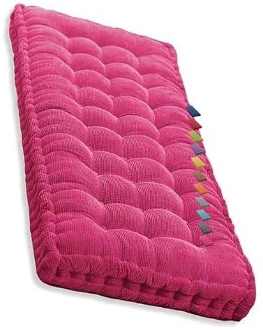 Waschbare Bankkissen für Innen- und Außenbereich, 1-, 2-, 3-Sitzer, Gartensitzpolster für Schaukel, Liege, Sofa, Terrasse, Küche, Veranda, Hängematte, Rattan, Rasen, Rosenrot