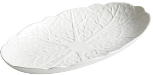 PAMINGONO Ovale Keramische Servierplatte Fischform Steamer Teller Für Gedünsteten Fisch Kreatives Design Mit Glatter Oberfläche Für Familie Restaurant Hotel Und Buffets