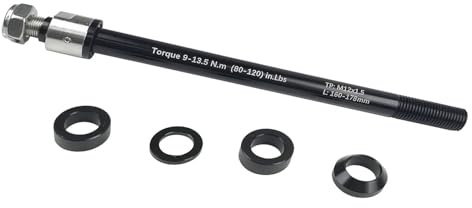 Winwinland Steckachse Adapter M12 Steckachsenadapter, 160-178mm Längenverstellbare Fahrrad Steckachse, Achsadapter für Fahrradanhänger Kupplung, Kompatibel mit den meisten Fahrrad,MTB, Rennrad