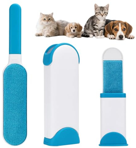1 Set Fusselbürste Tierhaare,Fusselentferner mit Selbstreinigungsmechanismus,Wiederverwendbare Tierhaarentferner,Fusselbürste für Entfernen von Tierhaaren,Sofa, Kleidung und Auto - Lint Remover