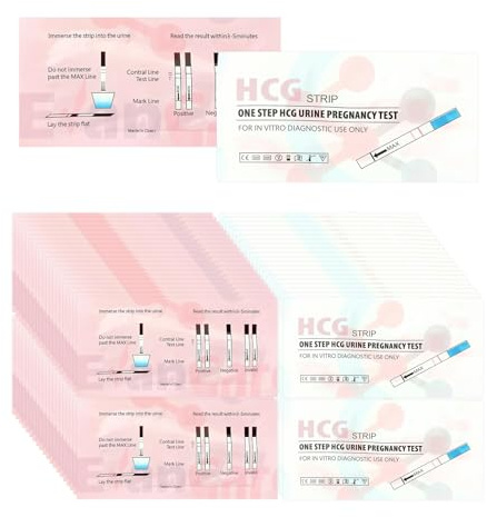 80PCS Test De Grossesse Bandelette Test De Grossesse PréCoce Pregnancy Test,Résultats clairs, détection précoce, facilité d'utilisation et résultats rapides
