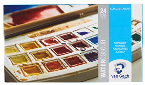 Van Gogh Aquarellkasten, Kunststoffkasten 24 Näpfe