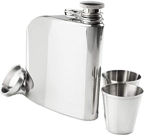 GSI Outdoors TRAD Flask Set flasque et verres Unisexe Adulte Argenté Unique