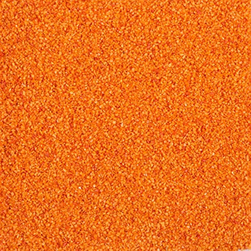 Farbsand, Dekosand, Orange, 0,5mm, 1kg im Beutel, (1,95€ / kg) Season