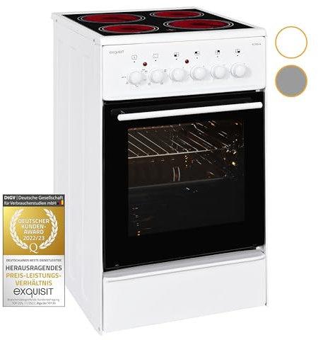 Exquisit Elektro-Standherd EHI 60-3.1 | Induktion | 65 Liter Garraum | Weiß