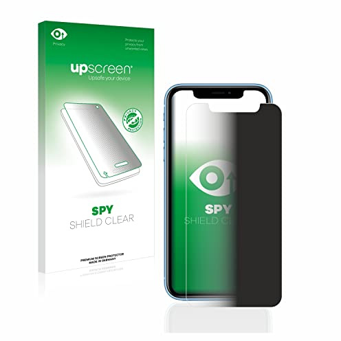 upscreen Blickschutzfolie für Apple iPhone XR | Anti-Spy Displayschutz Made in Germany Privacy Screen Protector Sichtschutz Blaulichtfilter Klare Folie