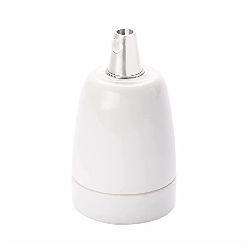 ORION LIGHTSTYLE Fassung E27 aus Porzellan, Porzellanfassung Keramikfassung weiß