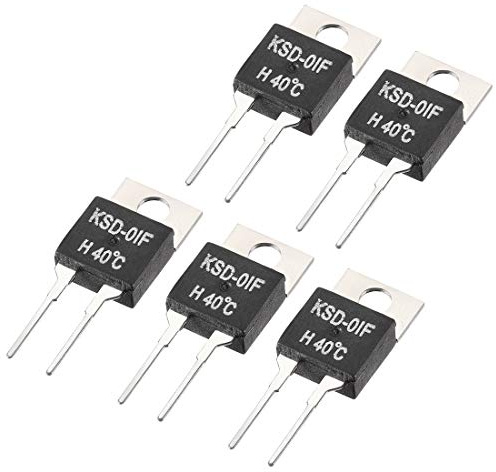 sourcing map 5Stk KSD-01F Thermostat Temperaturregler 40 °C KONTAKTE NO Normal öffnen