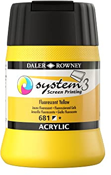 SYSTEM3 Siebdruck, 250 ml, fluoreszierend, Gelb