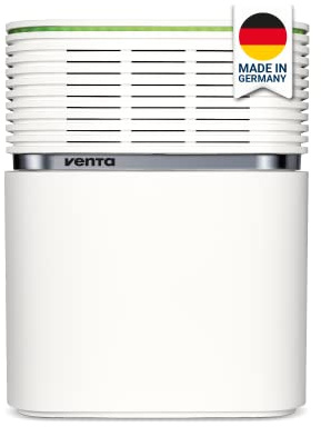 Venta Luftbefeuchter LW74 WiFi, leise 27 dB(A), energieeffizient 11 Watt, hygienische Kaltverdunstung ohne Filter, großer 9 l-Tank, patentierte Hygienedisk, bis 90 m², App-Steuerung