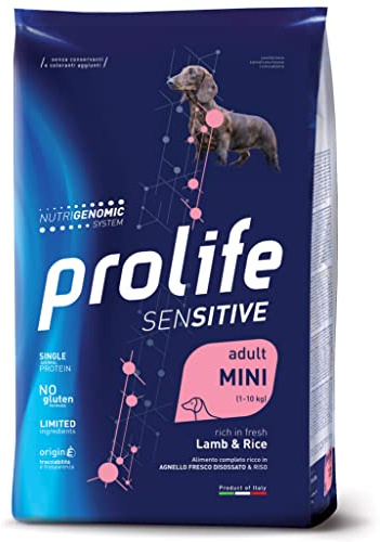 Prolife Sensitive Adult Agnello & Riso - Mini. Confezione da 7 kg