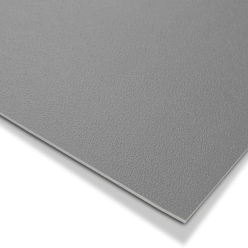 KARAT Revêtement de Sol CV Expotop - Sol en PVC - Antidérapant et Facile d'entretien - Moquette de Sol en PVC pour Cuisine Salon Couloir Salle de Bain - sans phtalates (100 x 200 cm, Gris)