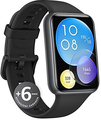 HUAWEI WATCH FIT 2 Smartwatch, Display FullView da 1,74, Chiamate Bluetooth al polso, Monitoraggio della salute 24h, SpO2, GPS, Allenamenti guidati, +6 mesi estensione di garanzia, Midnight Black