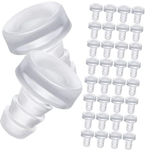 VILLFUL Butée De Porte D'armoire Transparente PVC 200 Pièces Pare-Chocs Anti-Bruit Protection Meuble 5mm Installation Facile pour Portes Et Tiroirs