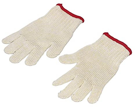 DAUZ Schnittfeste, Bequeme, Verschleißfeste Schnittschutzhandschuhe, Maschinenwaschbare HPPE-Faser für die Maschinelle Verarbeitung Zum Kochen in der Küche (L)