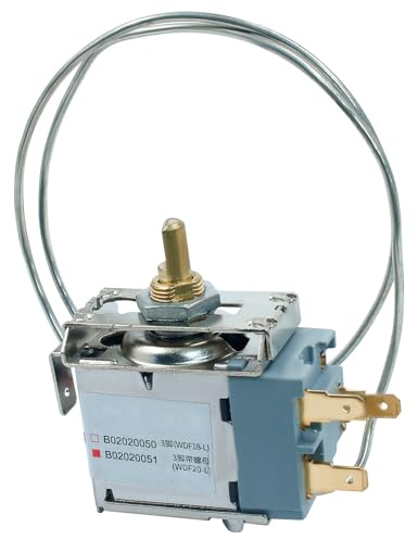 Luomorgo Mini frigorifero controllo temperatura congelatore, 2 pin WDF-20 universale congelatore frigorifero termostato controllo della temperatura, mini termostato frigorifero