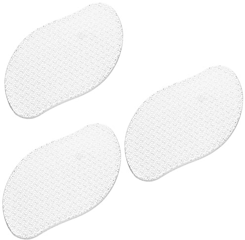minkissy 3st Peeling-pediküre Fußfeile Schrubber Fußreinigungsschrubber Handschrubber Fersenraspel Abgestorbene Haut Der Fußhaut Heimwerkzeuge Fußfeile Werkzeug Glas Weiß Haushalt