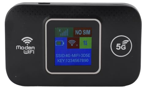 Router WiFi Portátil 4G LTE, hasta 300Mbps, 10 Dispositivos, Ranura para Tarjeta SIM, Pantalla LCD, Batería 3000mAh, para Europa, para Móviles, Tabletas, Portátiles, Smart TVs