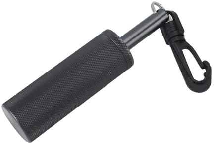 Signalglocke, Tauchstab, Geräuschmacher, Klarer Klang, Unterwasser-Shaker-Glocke aus Aluminiumlegierung mit Clip (BLACK)