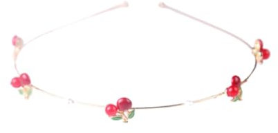 MAGICLULU Haarreifen-kopfbedeckung Für Frauen Kopfschmuck Kirschmotiv Stirnband Für Abschlussballabende