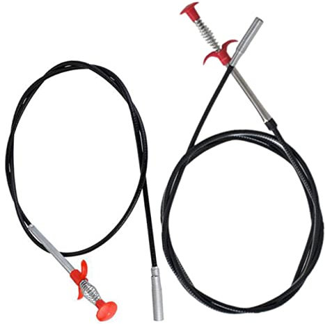 FRCOLOR 2pcs Flexible Sink Claw Pickup Tools Pipeline Dredge Tools for Hair Remover Drain Cleaning Washbasin Clog Cleaner