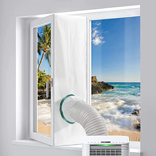 Gpaentsn 300CM (118) Window Seal for Portable Single-Hose Air Conditioner and Tumble Dryer for Every Mobile Air-Conditioning, Easy to Install