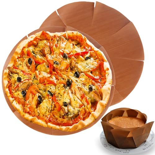 2 unidades de papel de hornear, papel de horno para freidora de aire caliente, papel de horno redondo, resistente al calor, antiadherente, lámina para hornear, alfombrilla para hornear, accesorios