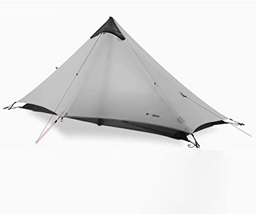 Lanshan 3F UL Gear Tenda ultraleggera per 1 persona 3/4 stagioni Outdoor Camping Shelter perfetta per escursionismo, giardino, campeggio, tenda leggera grigia
